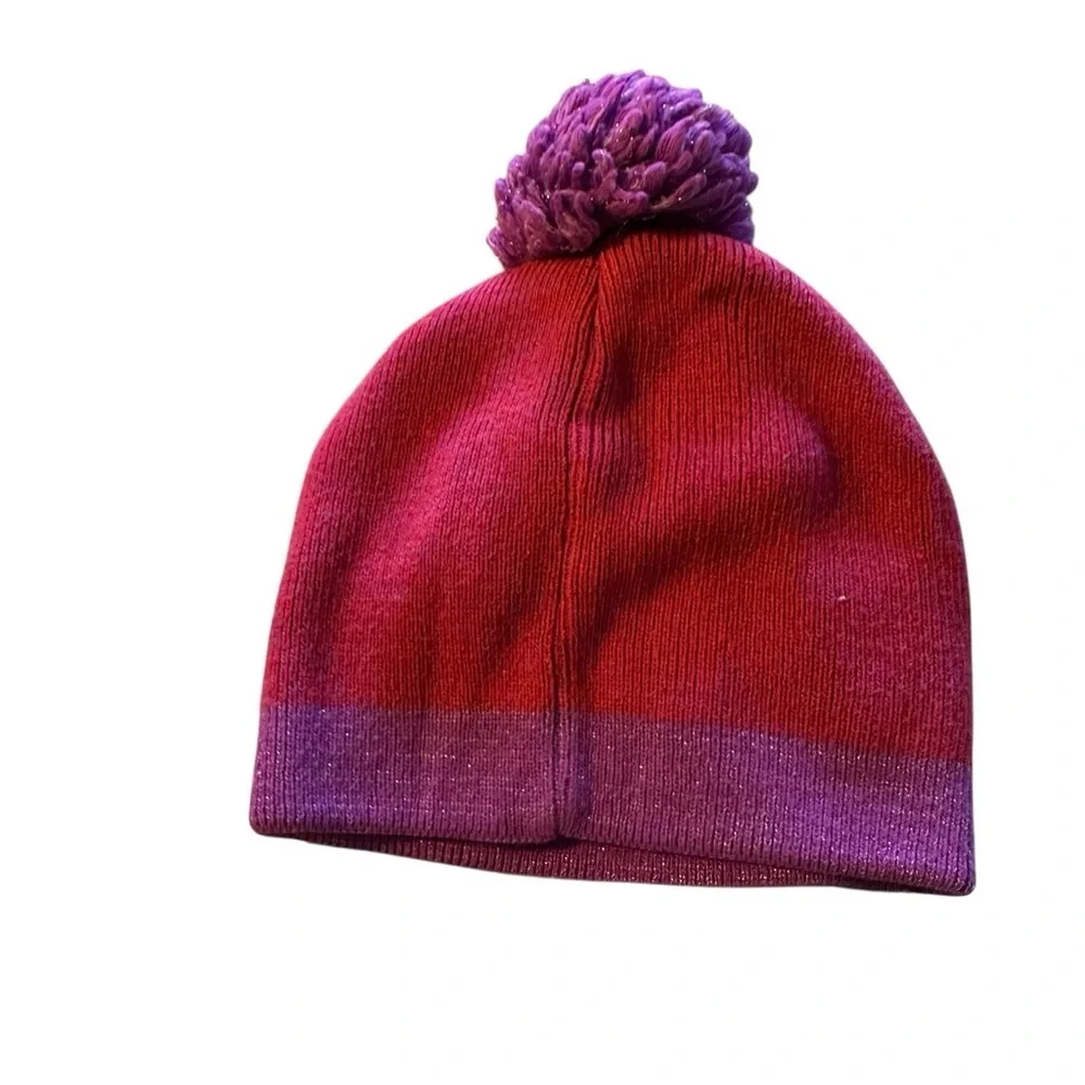 Disney Minnie Mouse I Rock Kids Beanie - Red and Purple